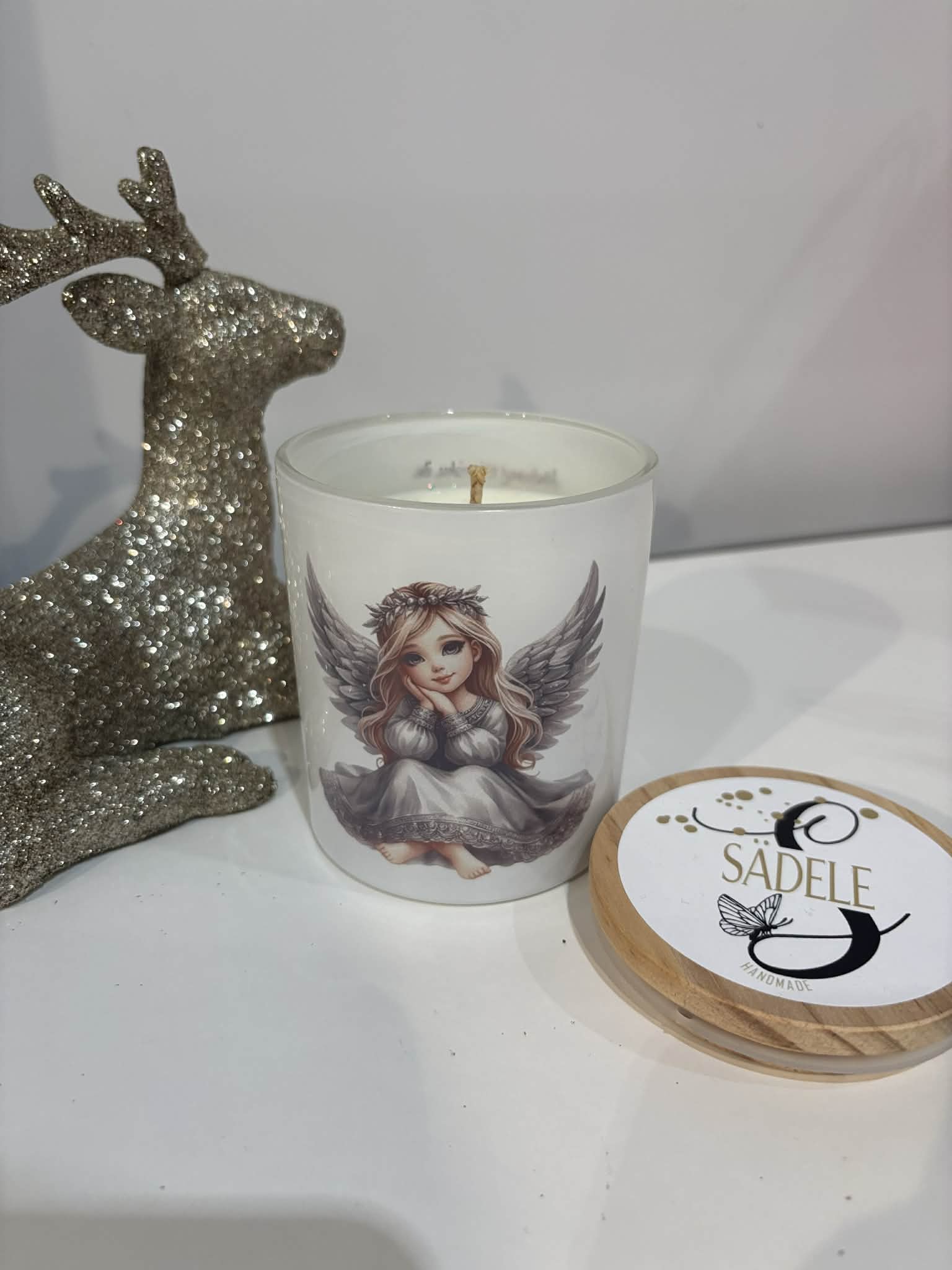 Sojavahast küünal jõhvikas "Ingel"