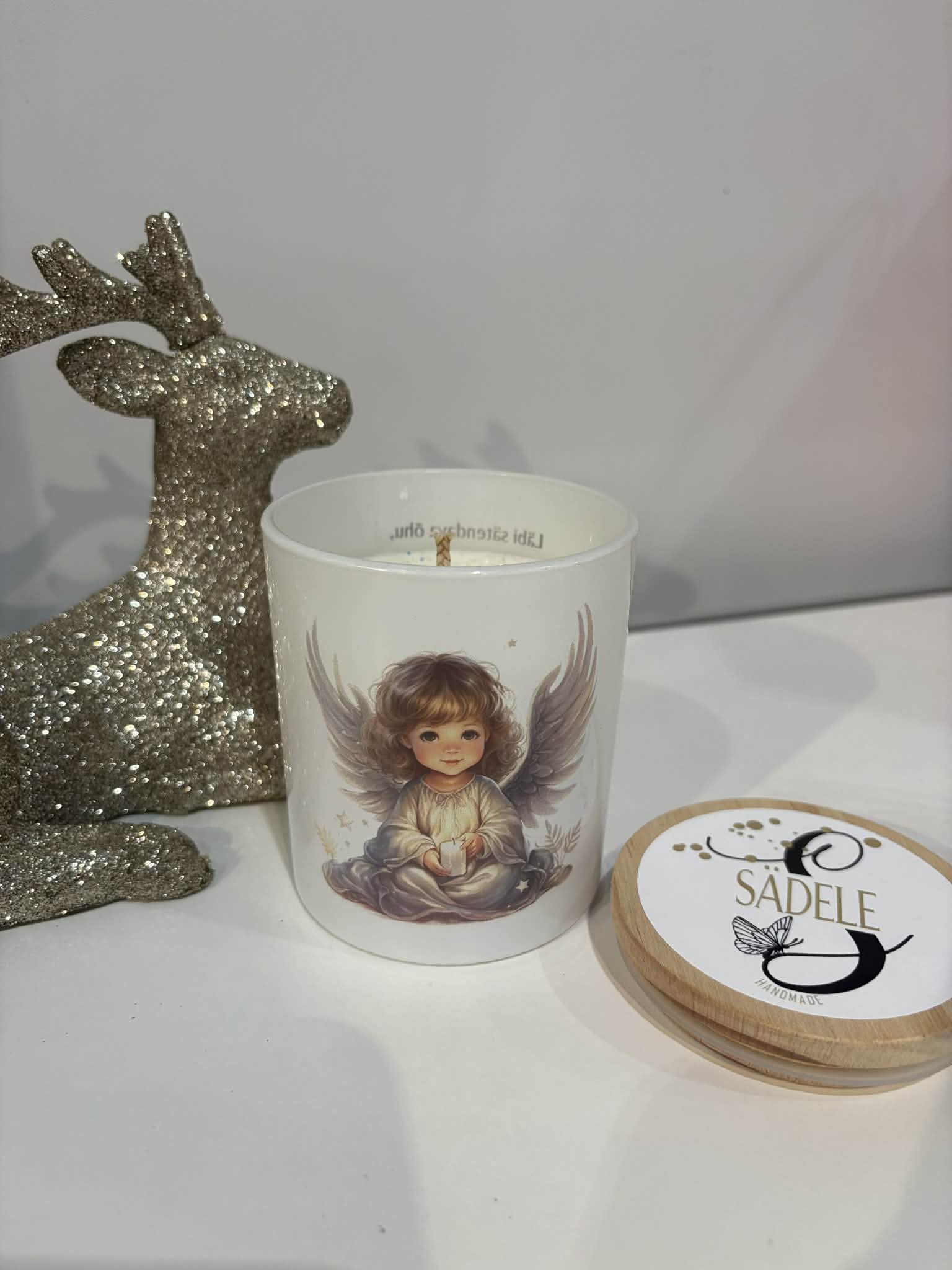 Sojavahast küünal laim-vaarikas "Ingel"