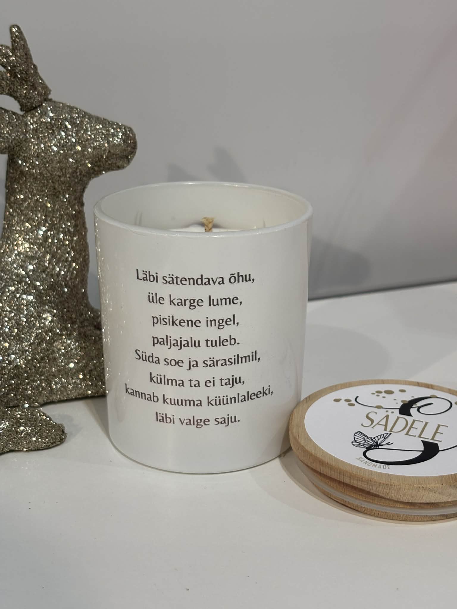 Sojavahast küünal laim-vaarikas "Ingel" - Image 2